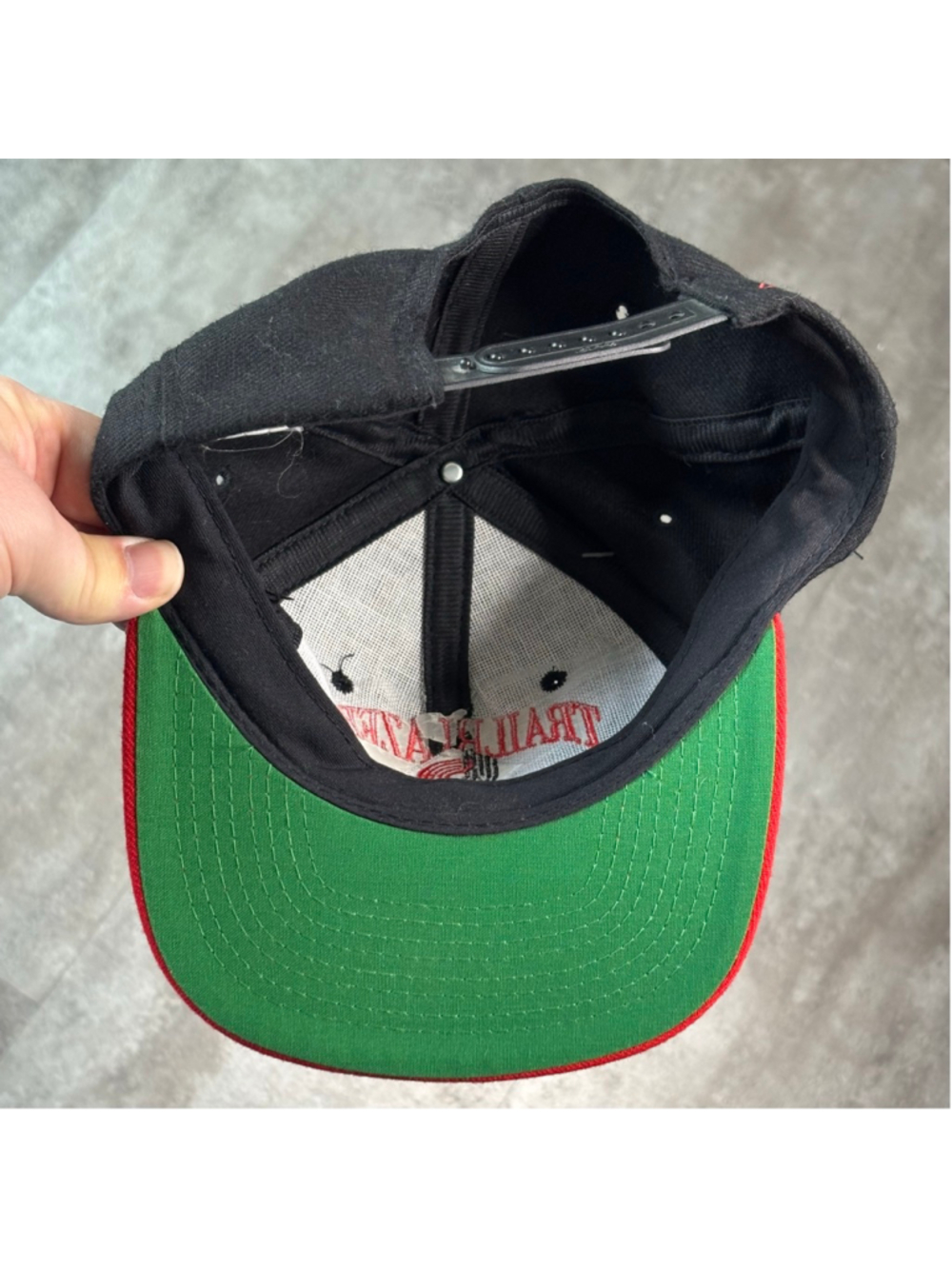 Vintage Portland Trailblazers Signature SnapBack Hat Black NWT - Picture 7 of 7